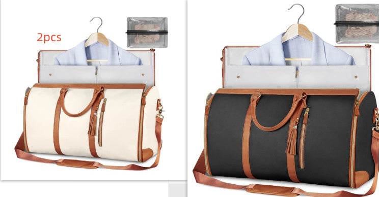 Large Capacity Travel Duffle Bag Women's Handbag Folding Suit Bag Waterproof Clothes Totes Set27