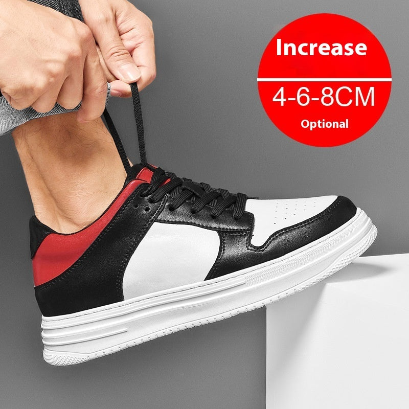 Summer Invisible Height Increasing Men's Shoes 8cm Breathable Platform Sports