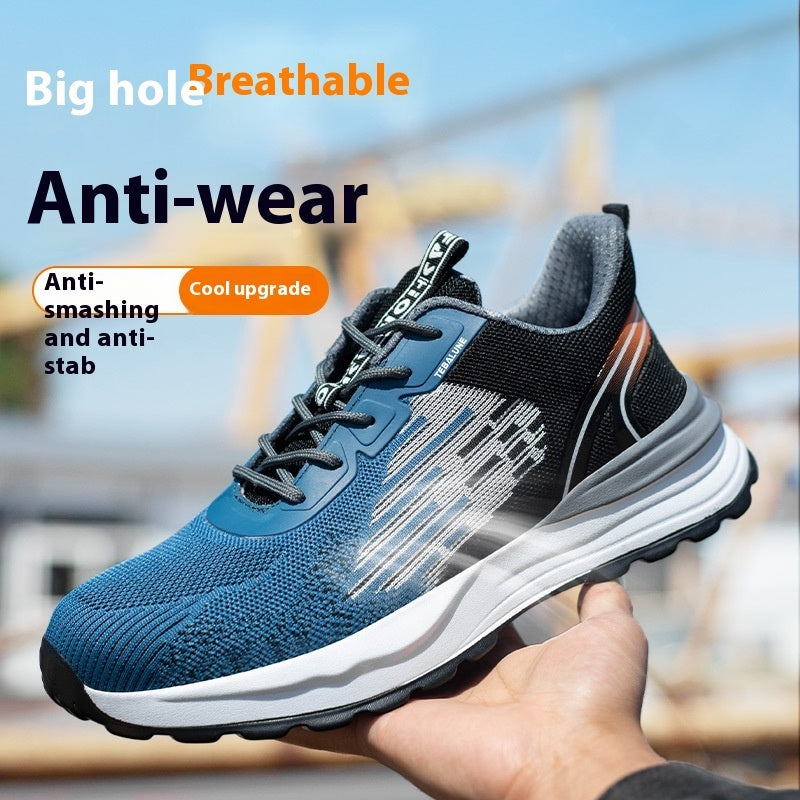 Men's Lightweight Breathable Wear-resistant Non-slip Safety Work Shoes