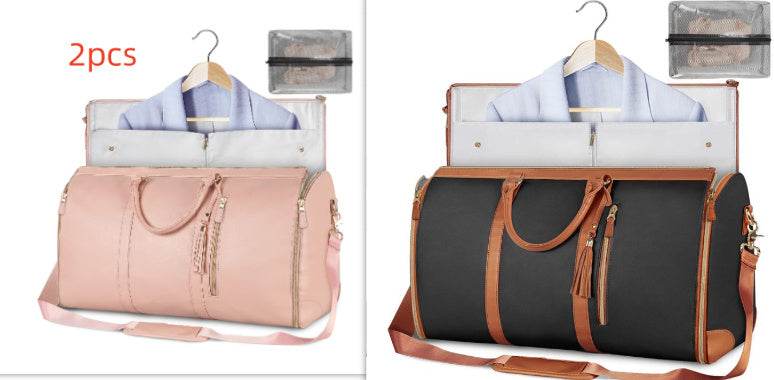 Large Capacity Travel Duffle Bag Women's Handbag Folding Suit Bag Waterproof Clothes Totes Set12