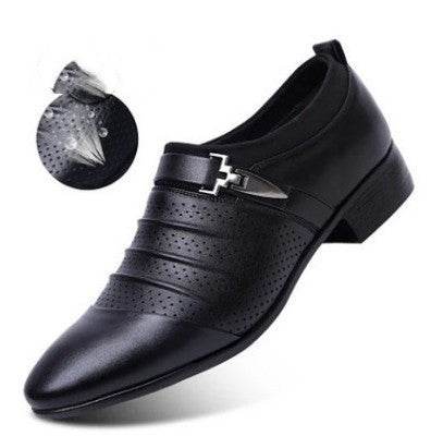 new winter shoes business casual shoes British fashion pointed shoes 4647 large yards Black2.