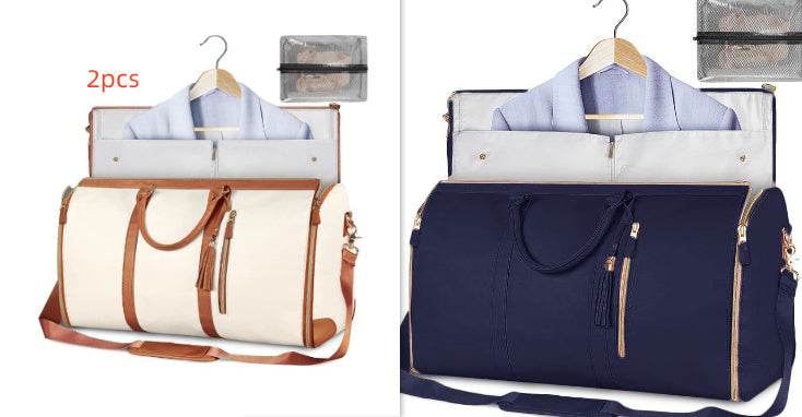Large Capacity Travel Duffle Bag Women's Handbag Folding Suit Bag Waterproof Clothes Totes Set30