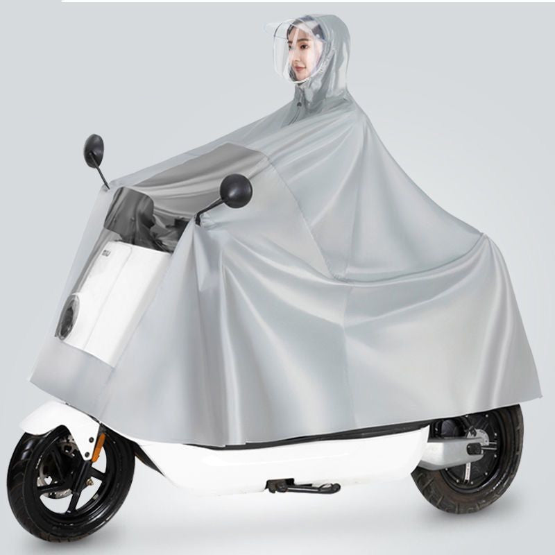 Window Raincoat Women's Rainstorm Poncho Grey