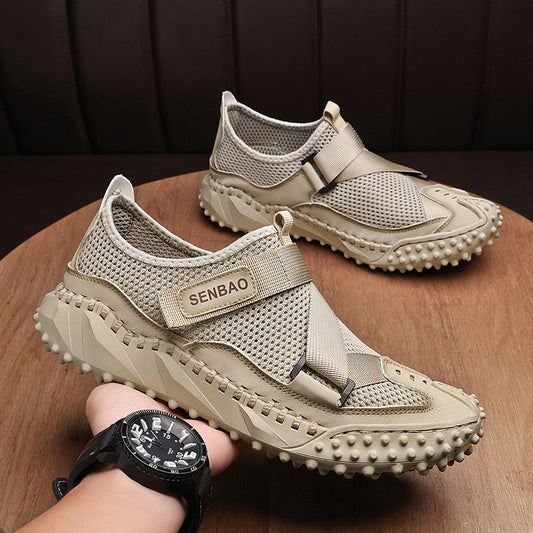 Plus Size Men's Mesh Breathable Casual Shoes Hollow Out