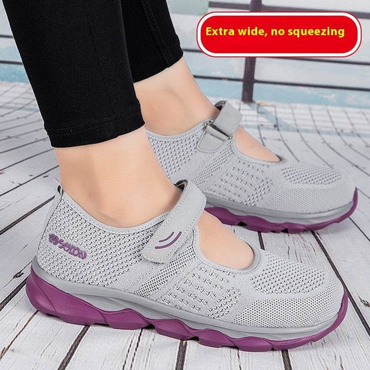 Soft-soled Square-mouth Cloth Shoes For Hallux Valgus