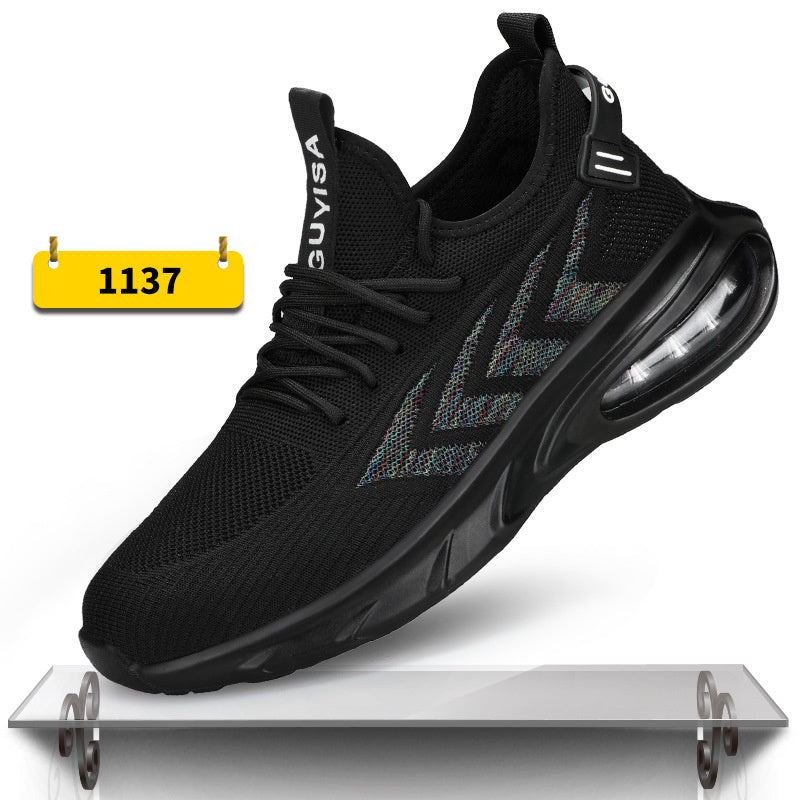 Indestructible Steel Toe Work Shoes Men Sneakers Fashion Air Cushion Safety Shoes C1137
