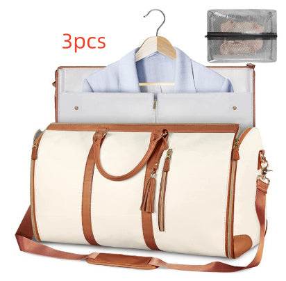 Large Capacity Travel Duffle Bag Women's Handbag Folding Suit Bag Waterproof Clothes Totes Set31