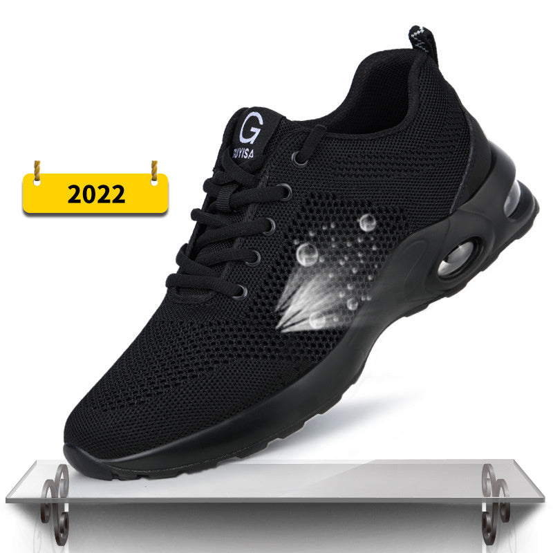 Indestructible Steel Toe Work Shoes Men Sneakers Fashion Air Cushion Safety Shoes C2022