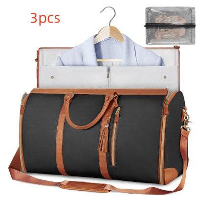 Large Capacity Travel Duffle Bag Women's Handbag Folding Suit Bag Waterproof Clothes Totes Set22