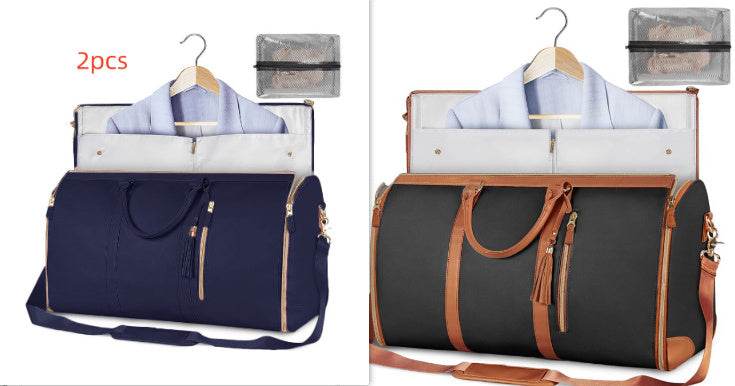 Large Capacity Travel Duffle Bag Women's Handbag Folding Suit Bag Waterproof Clothes Totes Set25