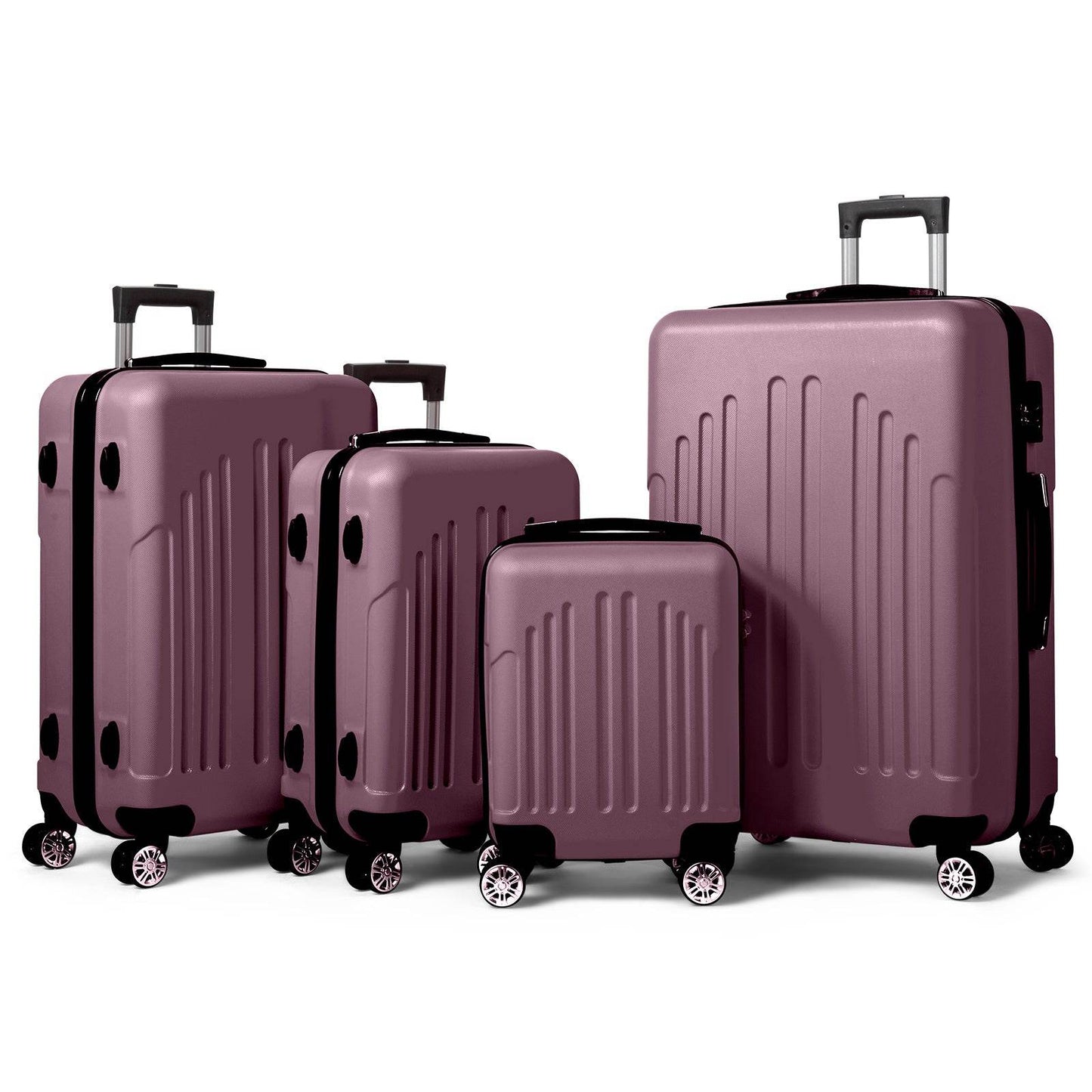 Vertical Striped Four In One Suitcase