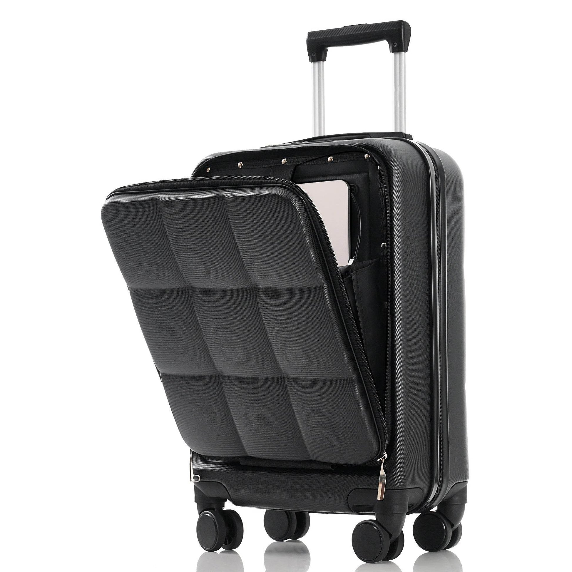 ABS Hard-shell Suitcase With Spinner Wheels, Cup Holders