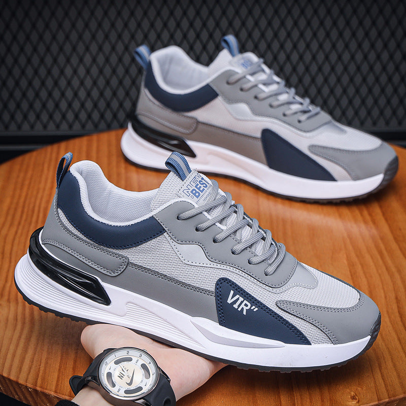 Spring Versatile Non-slip Wear-resistant Men's Shoes Gray