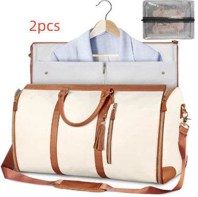 Large Capacity Travel Duffle Bag Women's Handbag Folding Suit Bag Waterproof Clothes Totes Set10