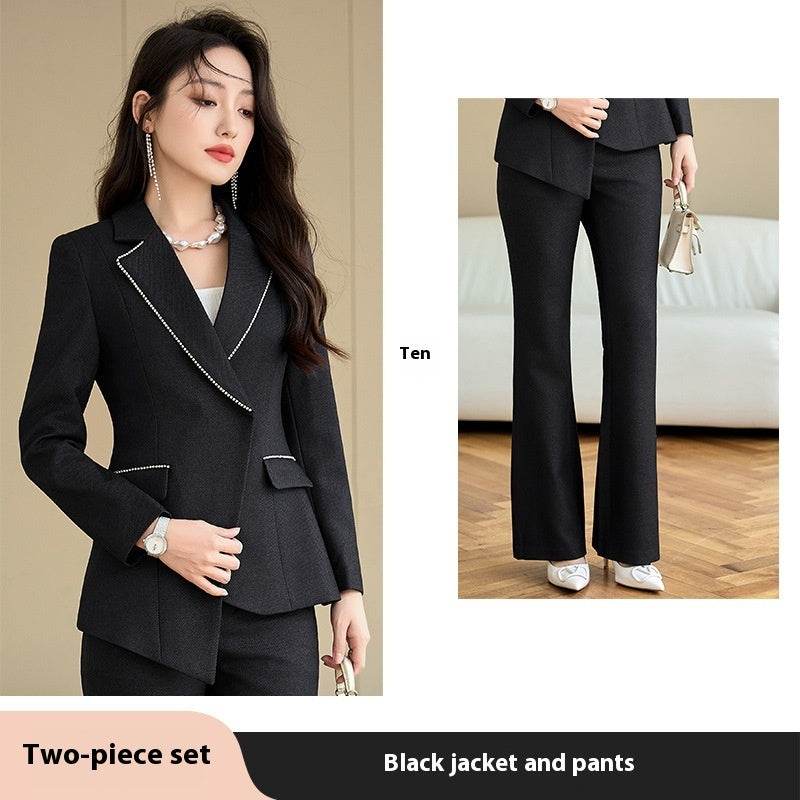 Business Suit High-grade Sentong Qin Formal Suit Jacket Black Set