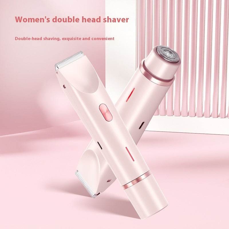 2 In 1 Hair Remover Women's Double Head Shaver Private Pubic Hair Trimmer Electric Razor Wet Dry Electric Body Hair - La Gaelliance DG ESsence