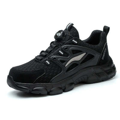 Anti Smashing And Anti Piercing Steel Toe Safety Shoes Dark Q1021