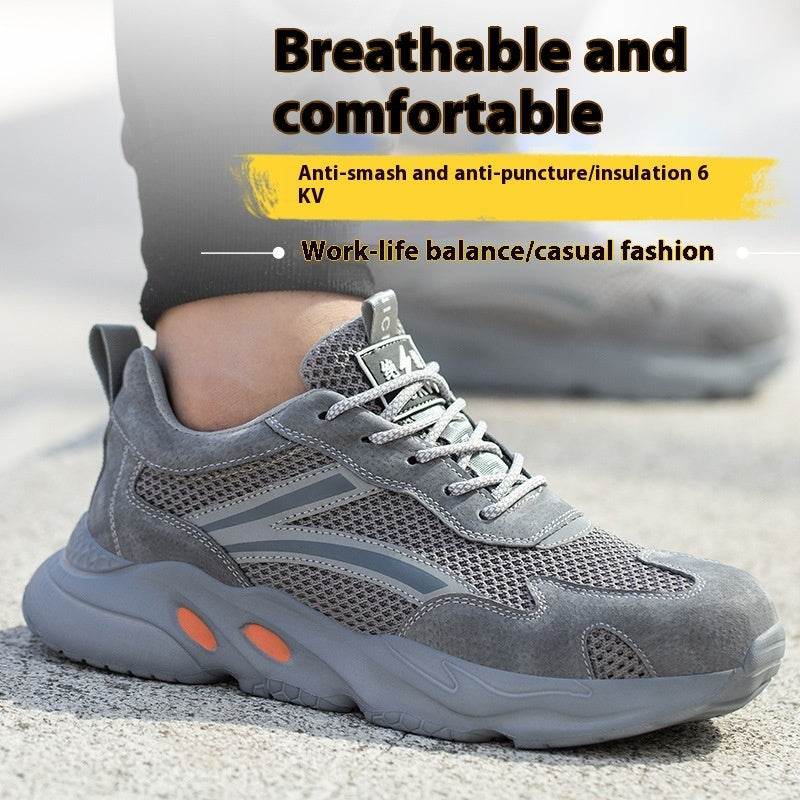 Summer Breathable Labor Protection Shoes Anti Smashing Anti Piercing Anti Slip
