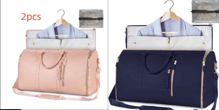 Large Capacity Travel Duffle Bag Women's Handbag Folding Suit Bag Waterproof Clothes Totes Set13