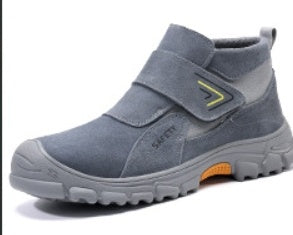 Fireproof Flower Safety Wear-resistant Steel Toe Cap Felt Buckle Welder Shoes The Fourth