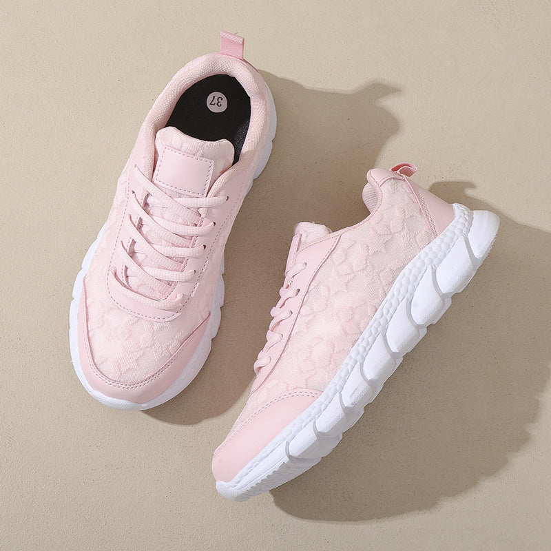 Lightweight Breathable Casual Running Sneakers Pink